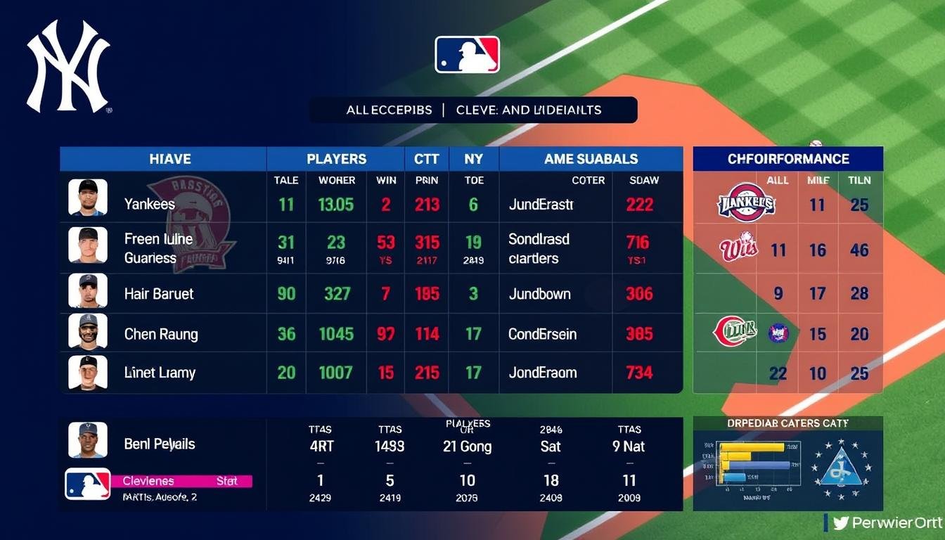 yankees vs cleveland guardians match player stats